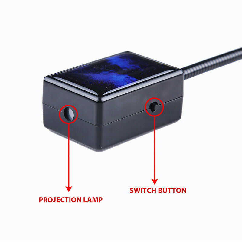 USB CAR Interior Atmosphere Starry Sky Lamp Ambient Star Light LED Projector