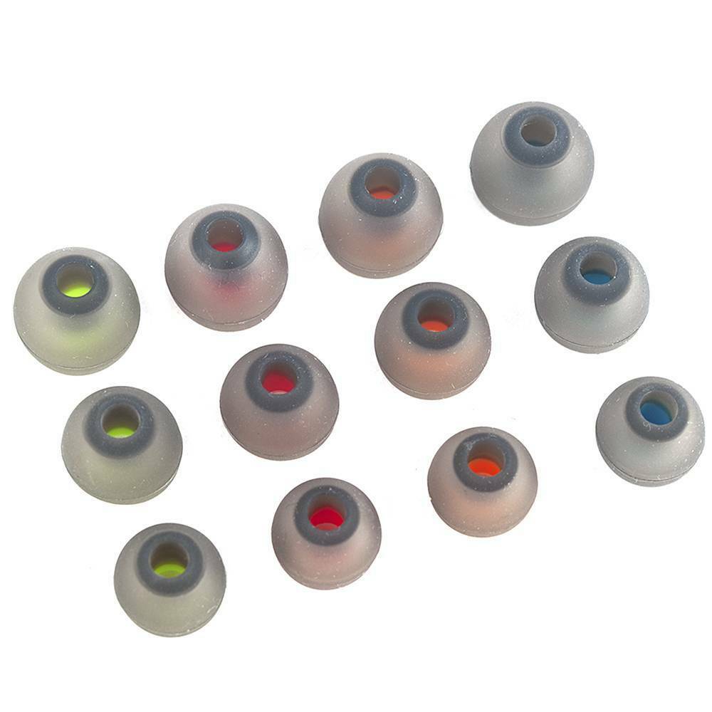 6 Pairs/12 PCS 3.8mm Soft Silicone S/M/L Earbud Tips In Ear Headphone Cover New