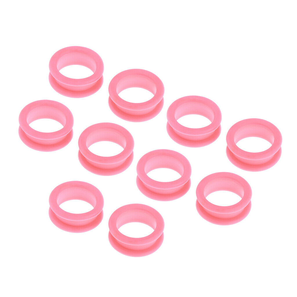 20x Barber Hairdressing Shears Scissors Finger Ring Grips Inserts Green/Pink