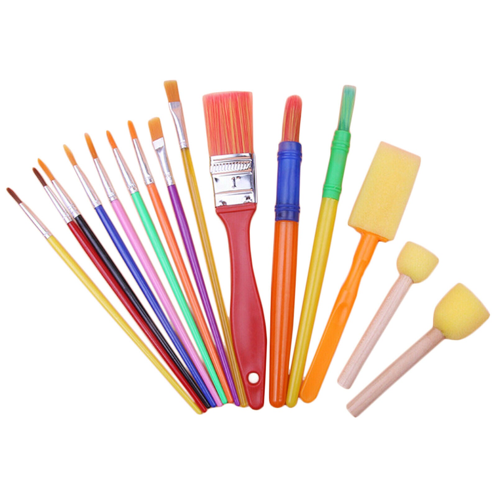 15x Paint Brushes Set DIY Graffiti Painting Drawing Tools for Kid Beginner