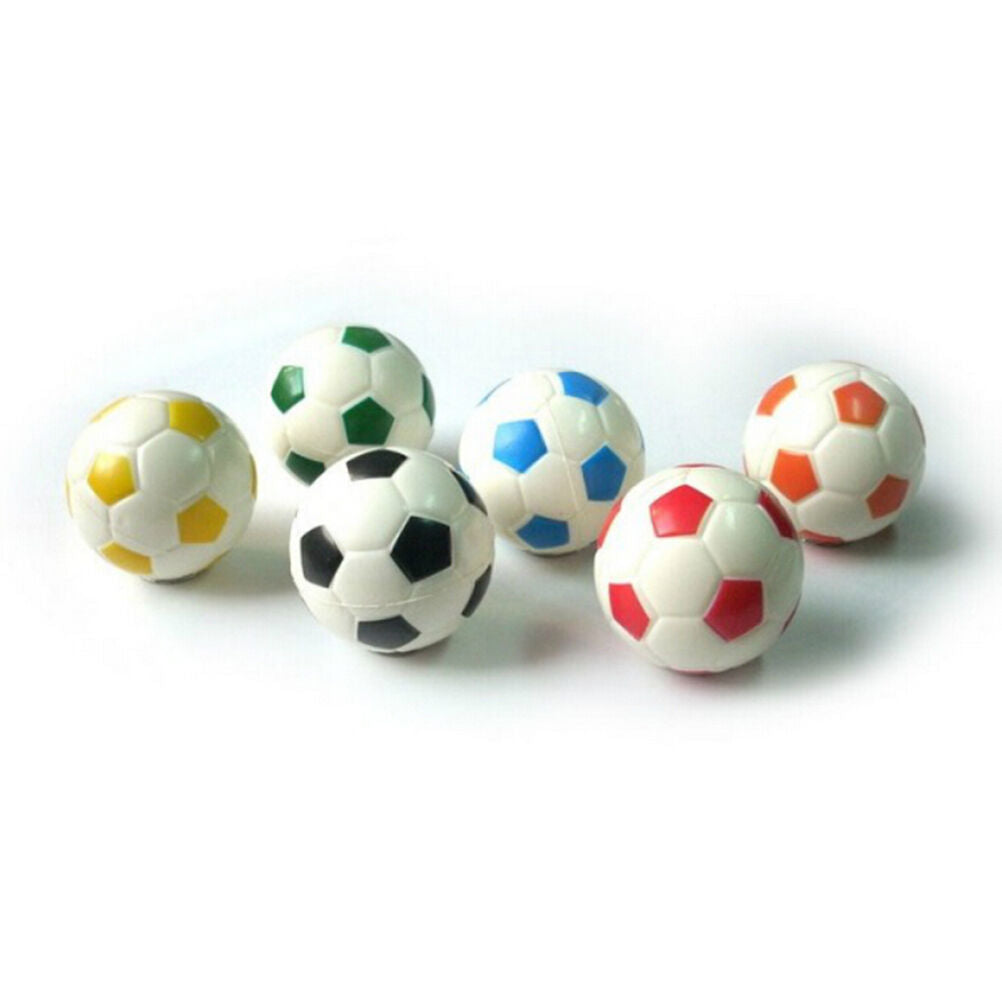 1x Soft Soccer Shaped Stress Ball Stress Relief Squeeze Foam Ball 6.3cm ZSH XC