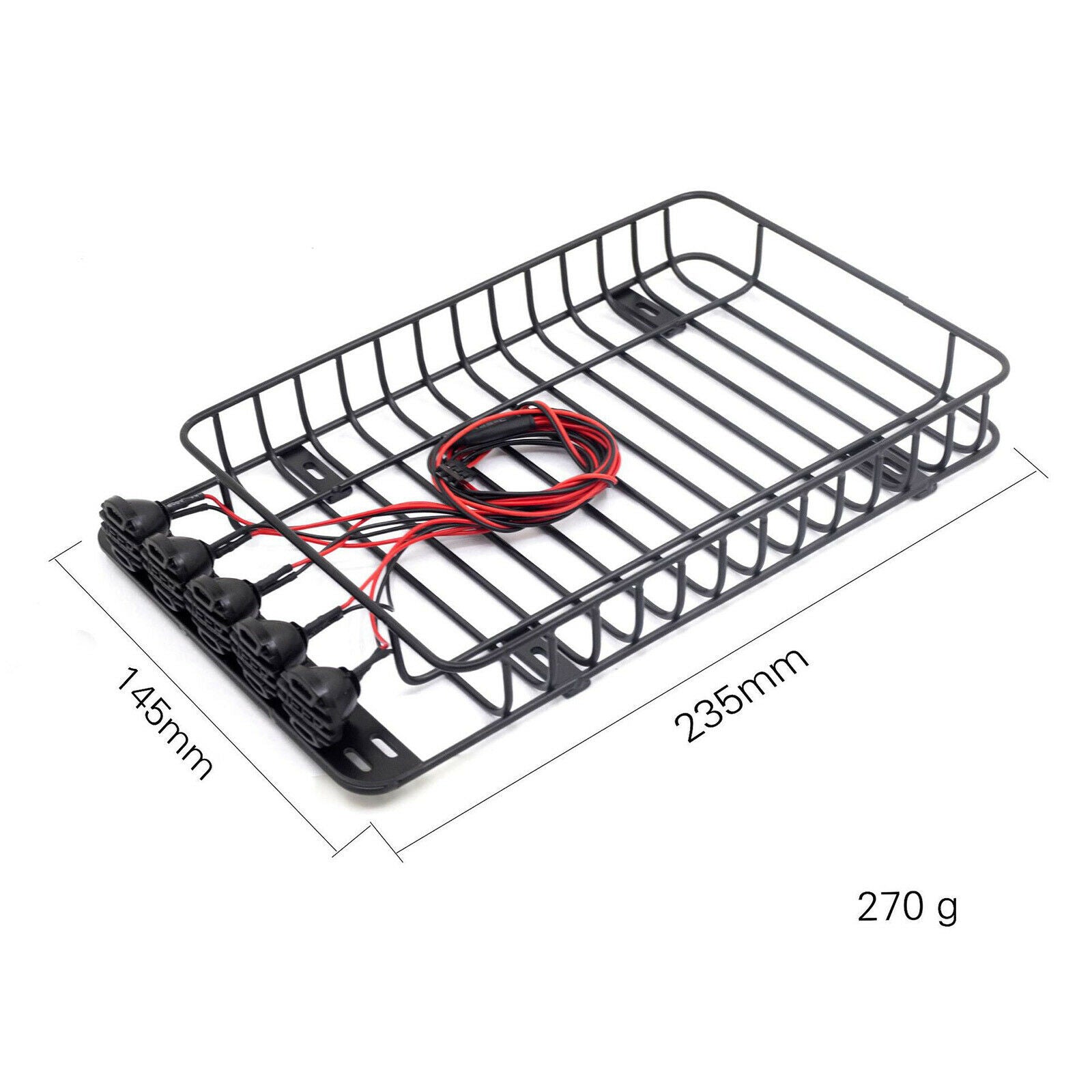 Metal Luggage Rack for SCX10 TRX4 D90 TF2 cc01 Crawler Car Upgrade Parts