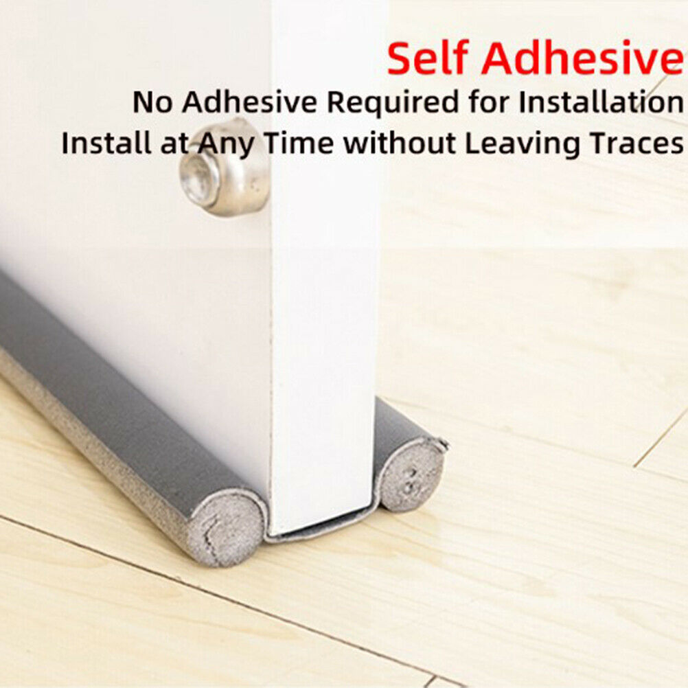 Flexible door bottom sealing strip sound proof noise reduction under door.l8