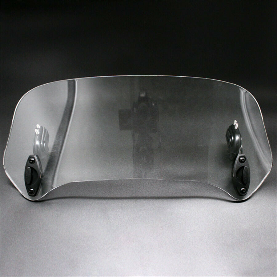 Heightening Motorcycle Adjustable Risen Acrylic Clear Windshield Double Hinges