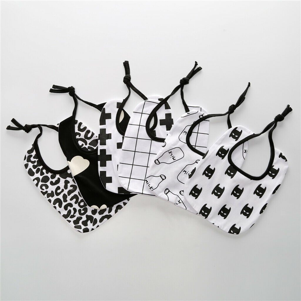 Baby Boy Girl Toddler Infant Feeding Burp Cloth Drool Bibs Pinny Cotton 3