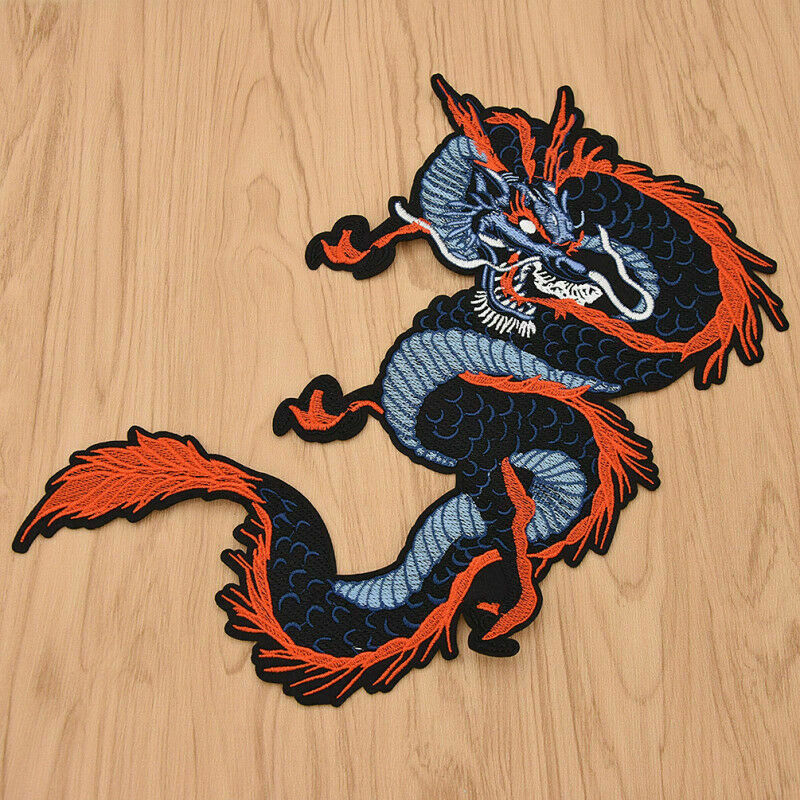 Embroidery Chinese Dragon Iron Patch Clothing Hat Bag Jeans Applique DIY Craft