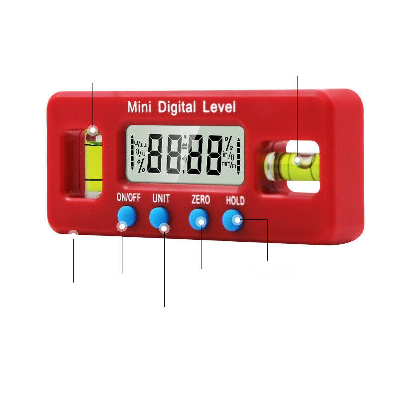 100mm Mini LCD Digital Level Box Angle Finder Tool Protractor Inclinometer