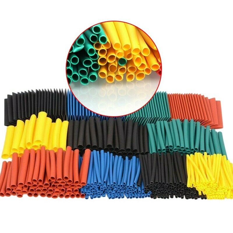 530Pcs Cable Heat Shrink Tubing Sleeve Wire Wrap Tube 2:1 Assortment Kit Se U6J3
