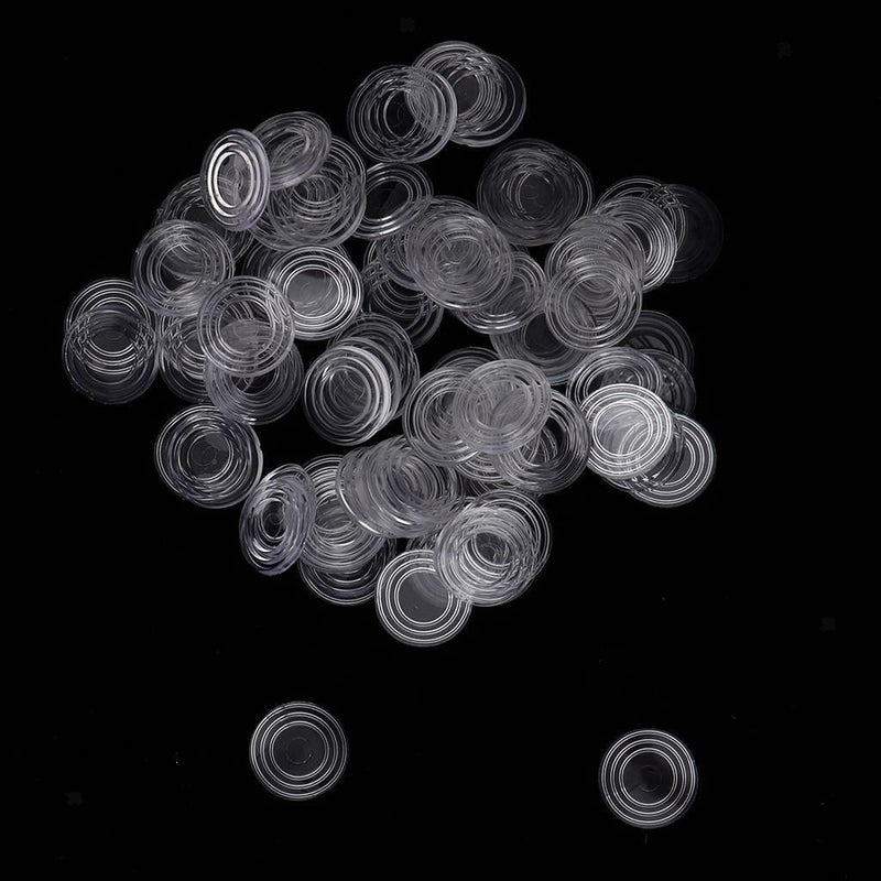 Small Clear Rubber Bumpers (Set of 100) â€“ Door Stoppers Wall Protectors Rubber