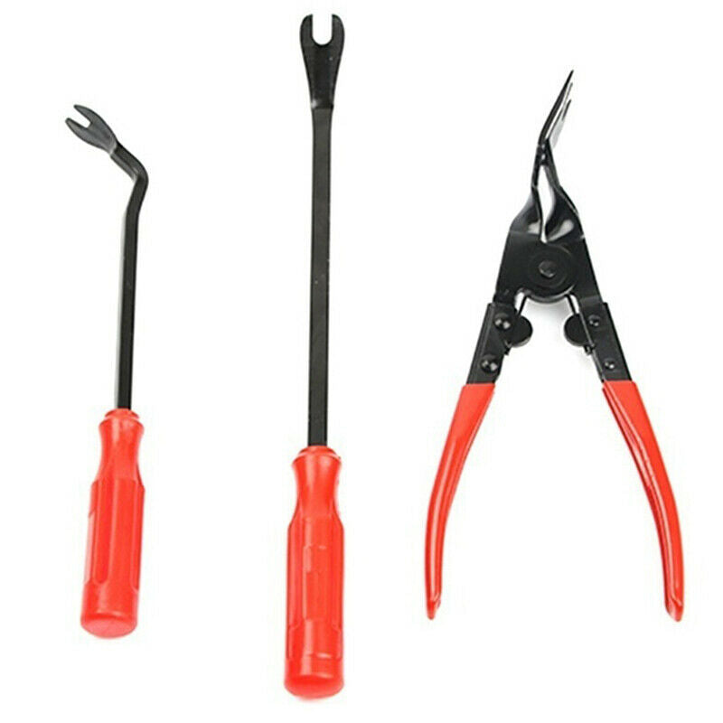 3x Car Door Panel Clips Pliers Trim Removal Fastener Puller Repair Tool CSPA Tt