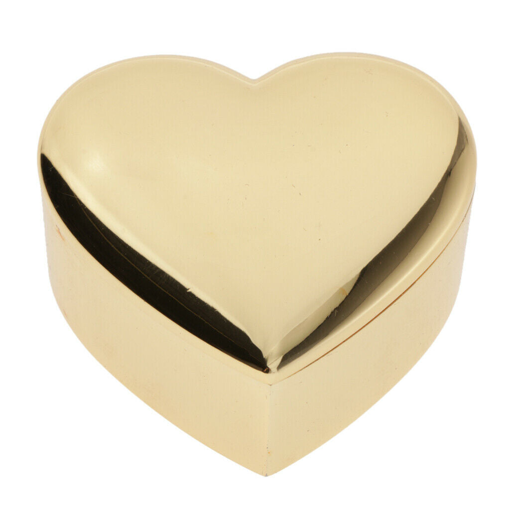 2x Luxury Heart Gift Box Couple Ring Box Pendant Trinket Jewelry Box Holder