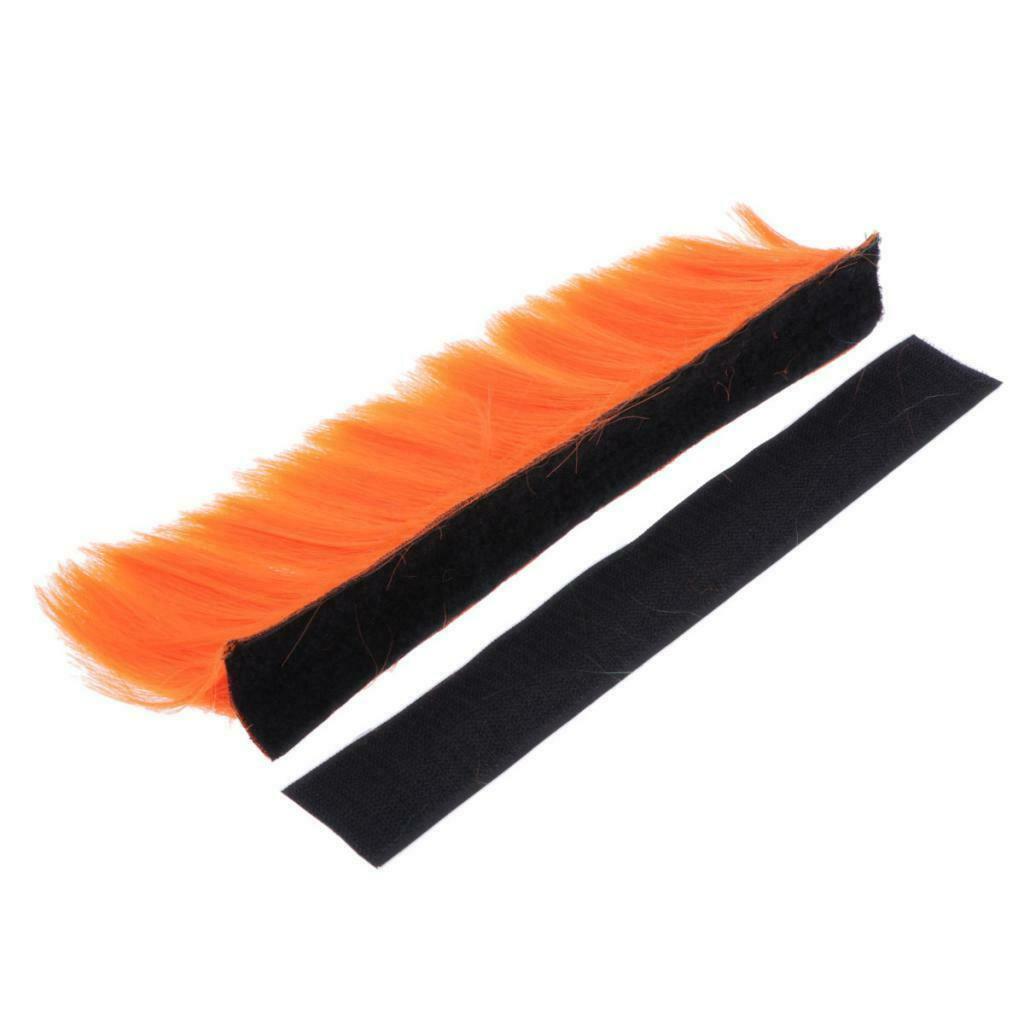 Motorcycle skinhead wig punk helmet mohawk wig hairpiece orange