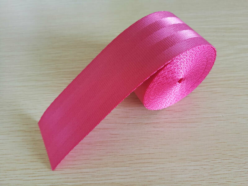 Universal Seat Belts Pink 3.6m Webbing Car Racing Front Safety Retractable Lap