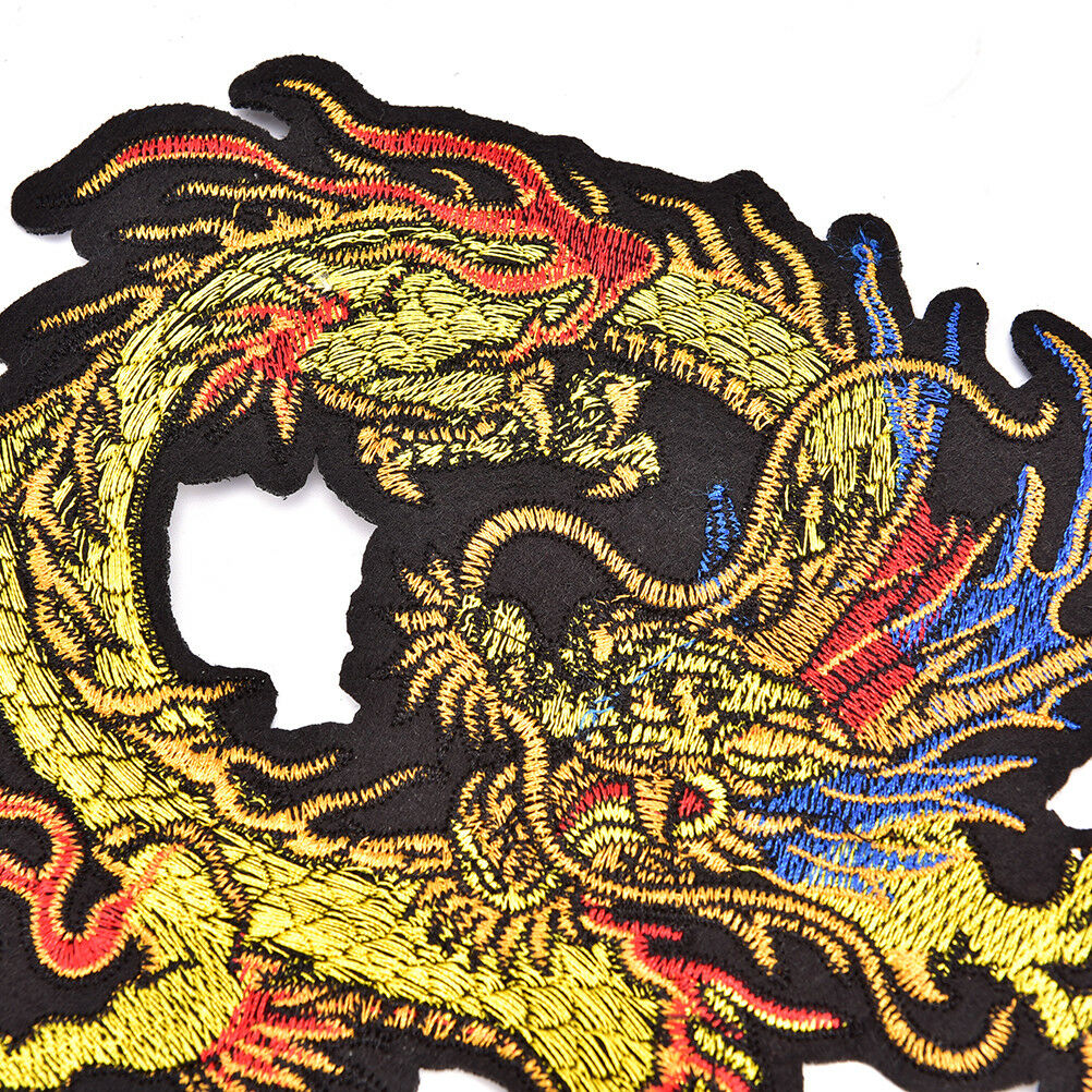 Applique Embroidery Dragon Patches for Clothing Coat Iron On Sewing On St.l8