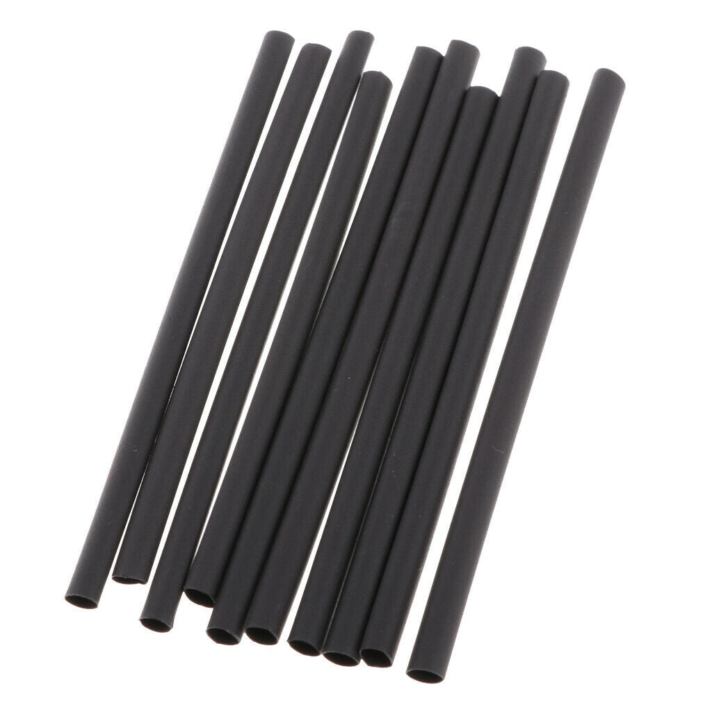 10 Pieces Shrink Tube Hose Wrap Cable 3.5 Mm Black