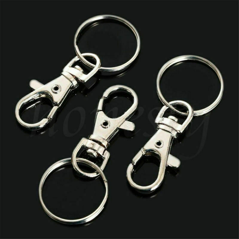 2pcs Ring Clips Lobster Clasps Trigger Snap Hook Bag Key Ring Keychain