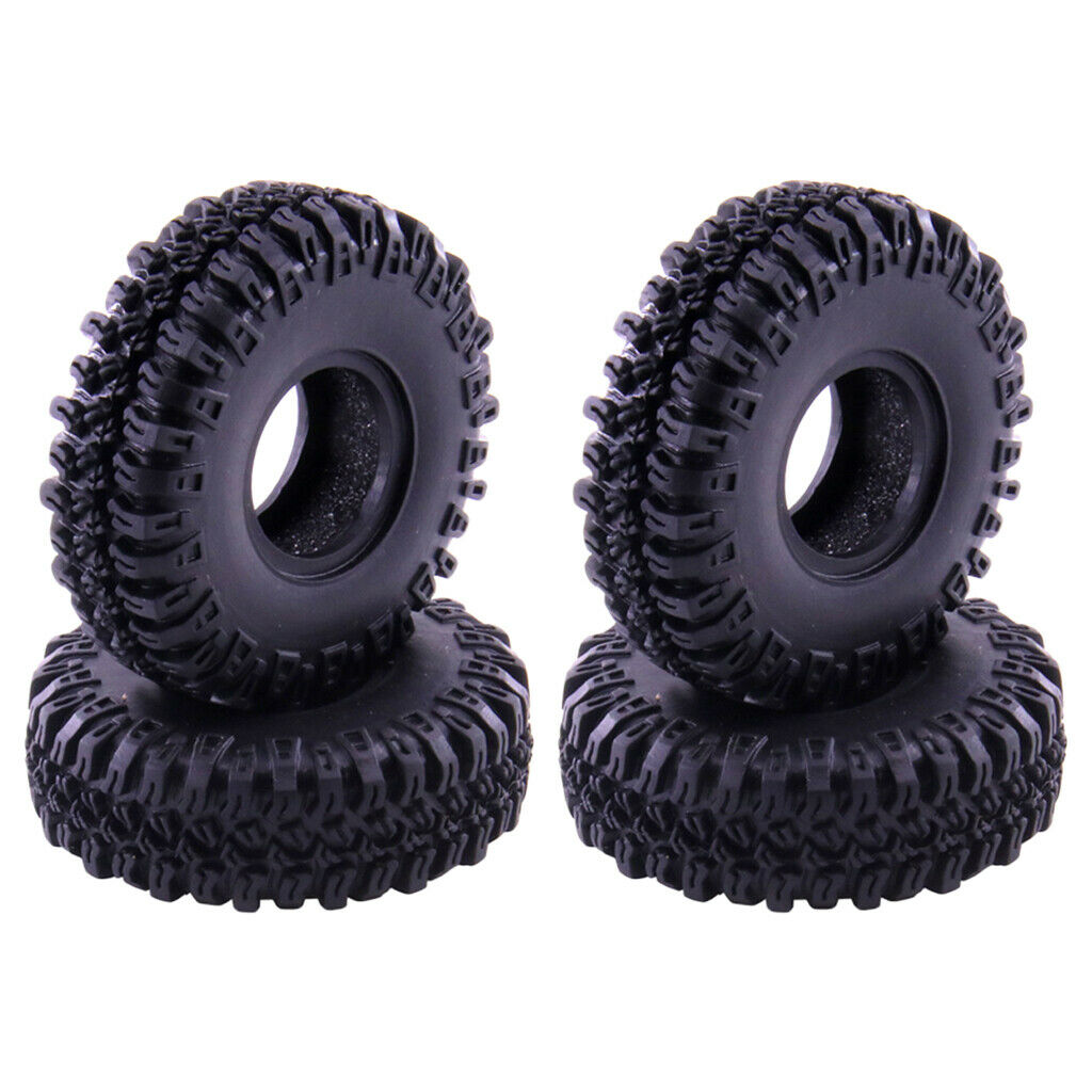 4Pieces Rubber Beadlock Wheel Hub Rim Upgrade Accessories for Axial SCX24 90081