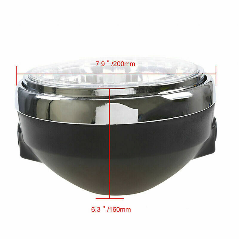 Universal 12V Motorcycle Headlight H4 Halogen Hernia Lamp For CB400 CB500 CB XC