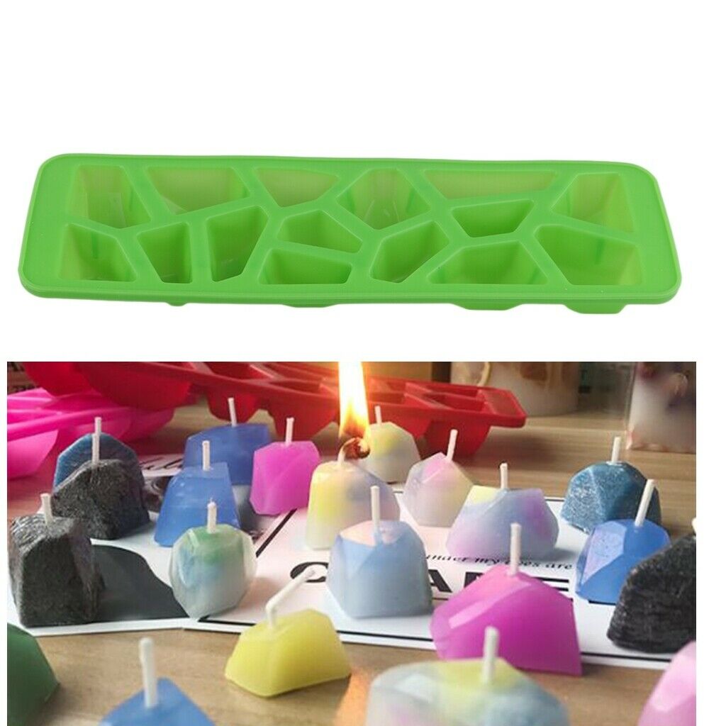 15Cavity Stone Candle DIY  Chocolate Baking Jewelry Making Mold