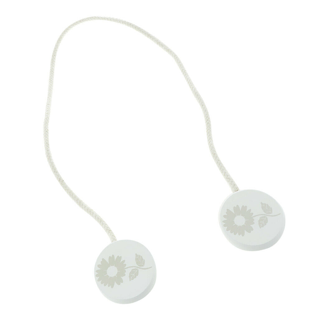 1 Piece Magnetic Disc Curtain Tiebacks Buckle Clip Holdback Sunflower