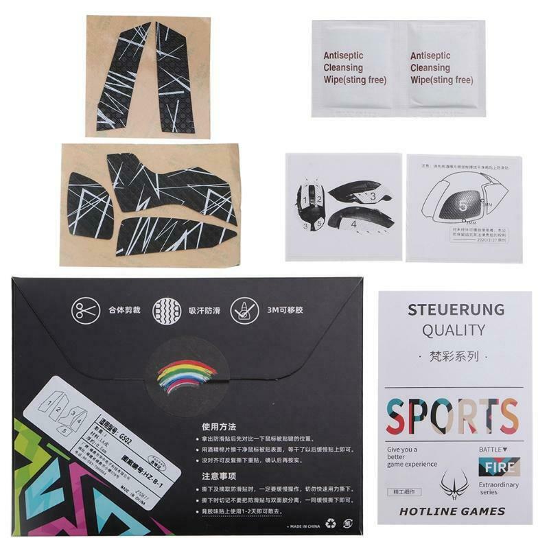 for logitech G502 Mouse Anti-Slip Tape Mice Elastics Refined Side Grips 13x10mm