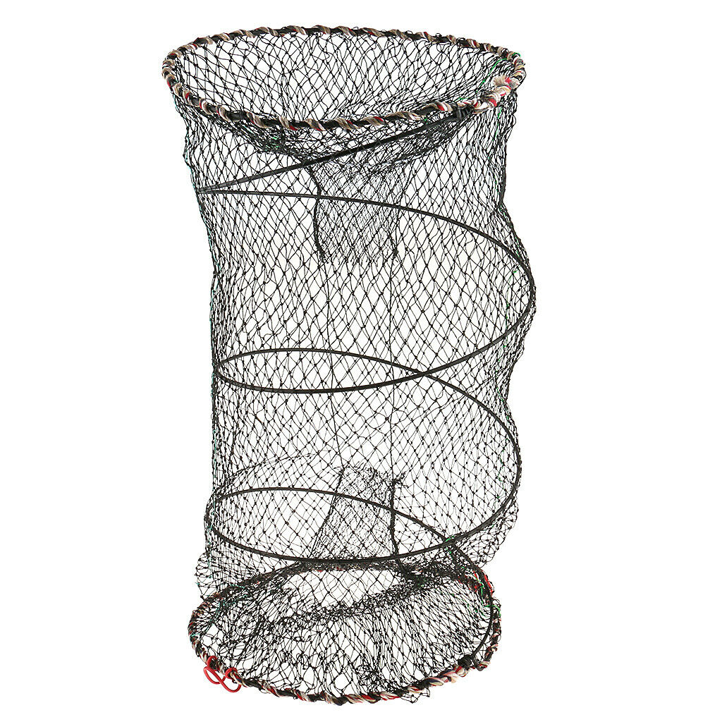 2 Pieces Fishing Net Crab Cage Fishing Bait Minnow Crawfish Crawdad Shrimp