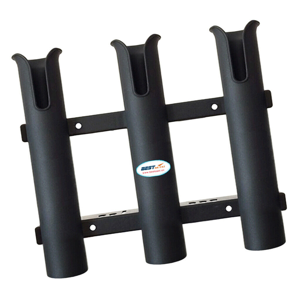 3 Tubes Link Fishing Rod Holder Storage Sockets Boat Kayak Yatch Fishing 10"