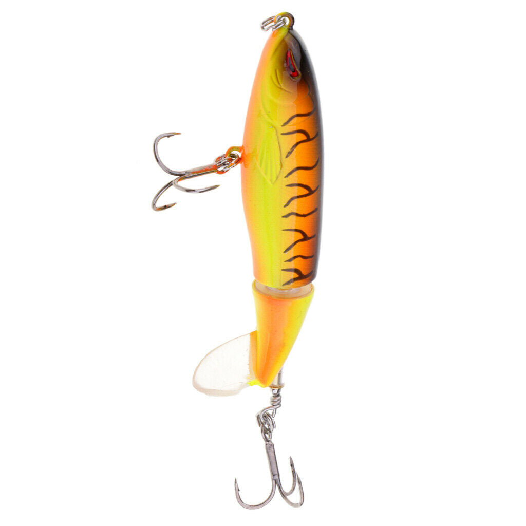 Fishing Lures, 2Pcs Lifelike Topwater Fishing Lure Crankbaits with Plastic
