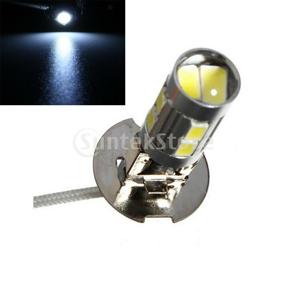 2Pack H3 Fog Light Bulbs LED Ultra Extremely Bright 10 SMD 5630 Xenon White