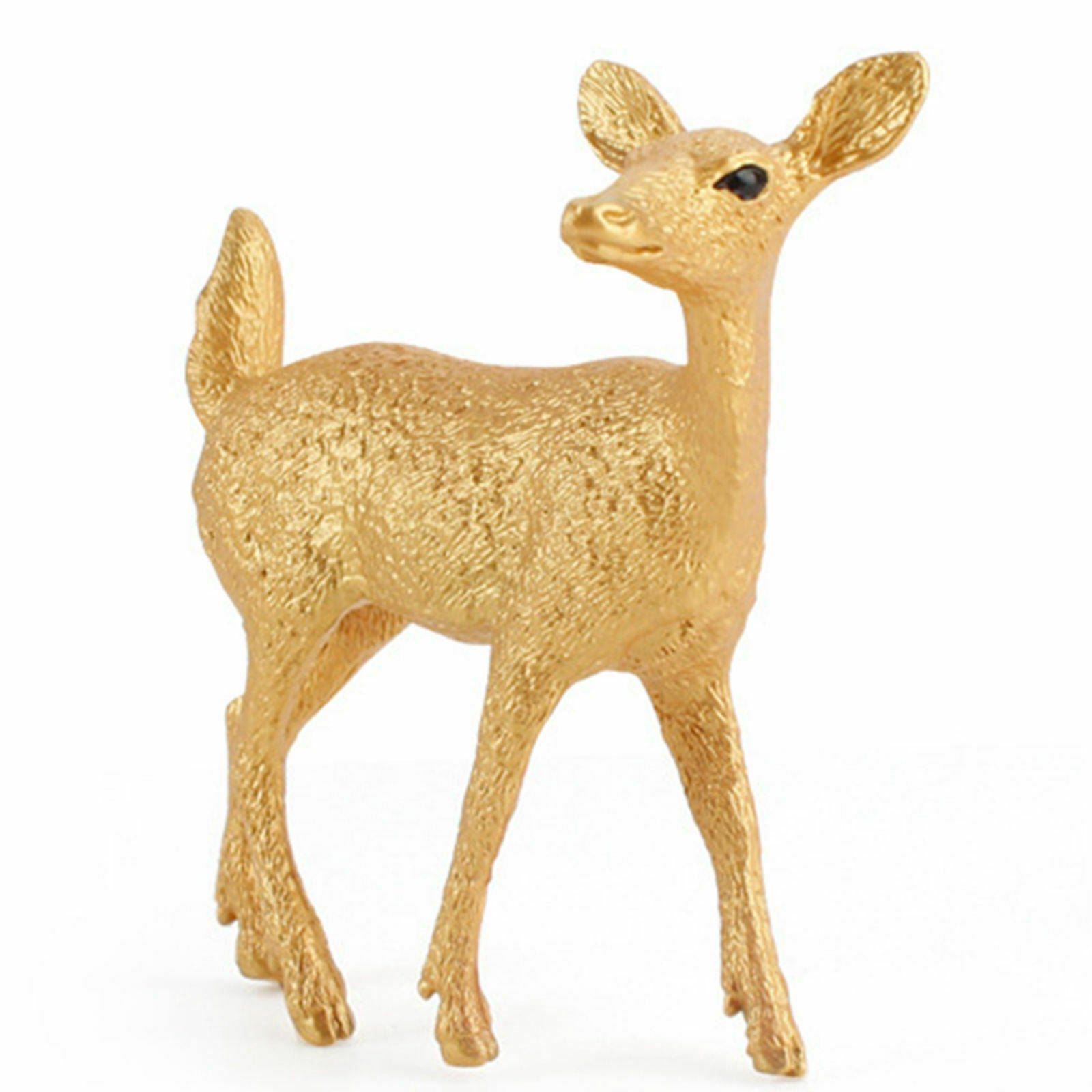 Artificial Christmas Small White Tailed Deer Decorations Ornament Deer Standing