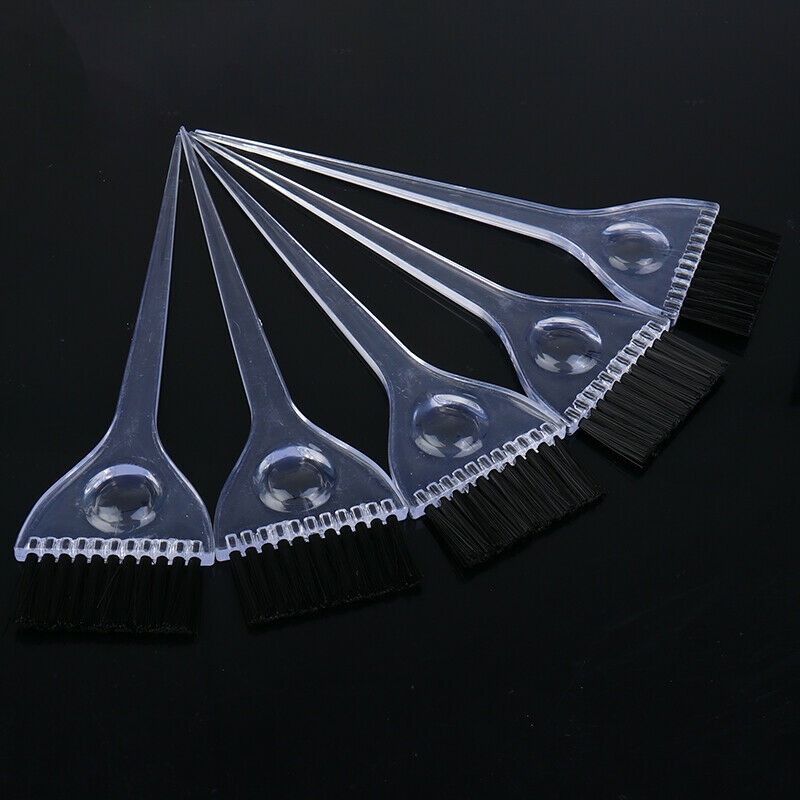5 Pcs Hair Dye brush Professional Plastic Salon Application Coloring Brus.l8