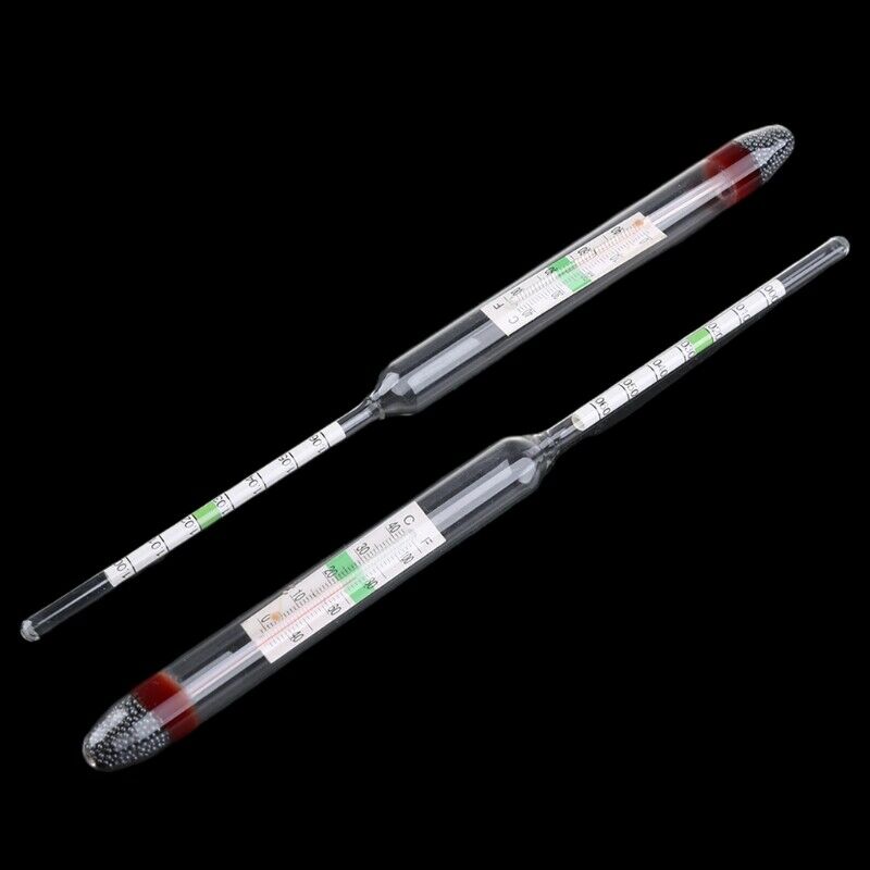 Aquarium Glass Hydrometer with Thermometer Salt Marine Salinity Tester Meter