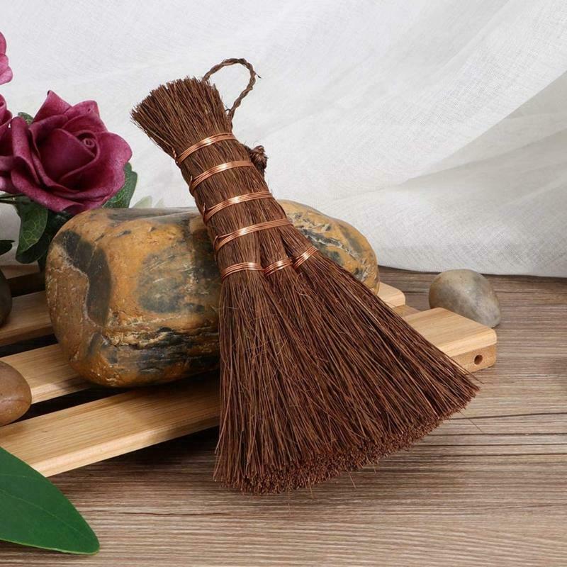 Natural Household Broom Tea Table Cleaning Brush Coconut Palm Silk Cup Brushes