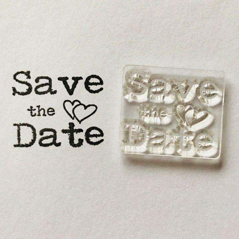 Save the Date Silicone Clear Seal Stamp DIY Scrapbooking Embossing Photo Album