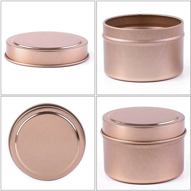 12 Pieces Candle Tin Candle Containers 4 Ounces Candle Jars for Candle MakinQ7W8