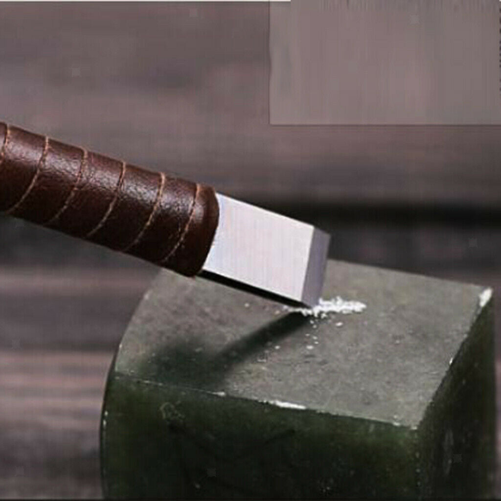 Set Of 8 Pieces Stone Wood Carving Seal Engraving Set Hobby Craft Tool