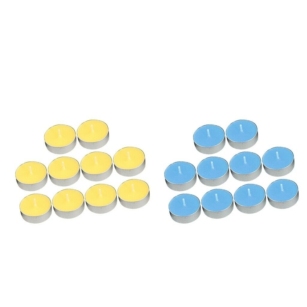 20x Tealight Candles Wax Scented for Romantic Proposal Dinners Parties