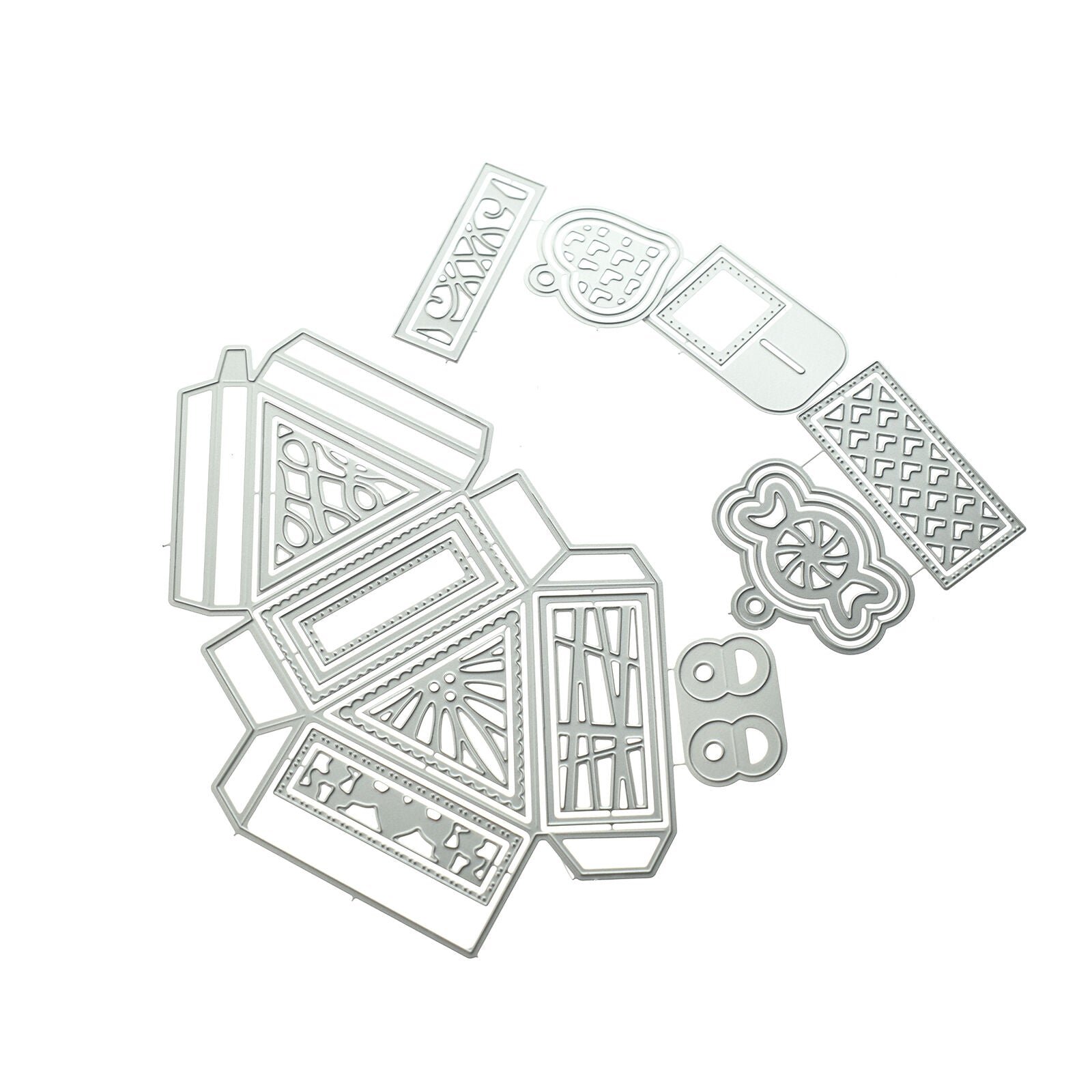 Lantern Pockets Inserts Gift Box Jug Metal Cutting Dies Diy Scrapbooking Crafts