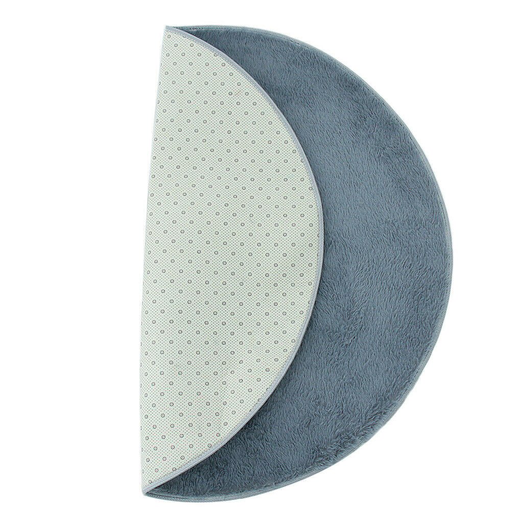Gray Drum Rug Pad Carpet Mat Felt Soft Durable Dia 120cm