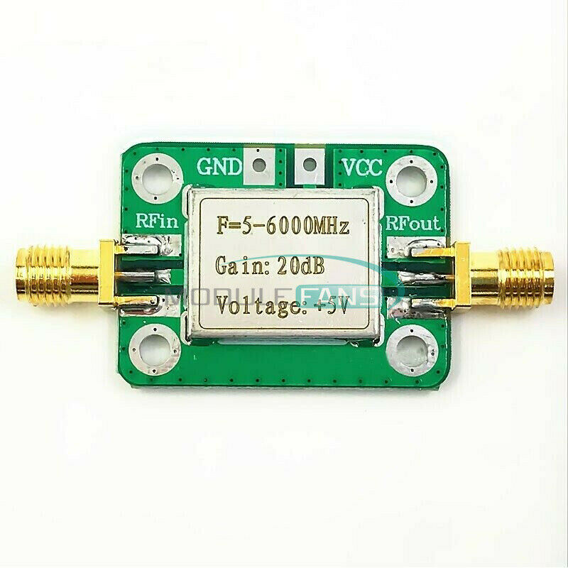 5M-6GHz RF Amplifier Ultra Wideband Gain 20dB Medium Power Amplifier Board