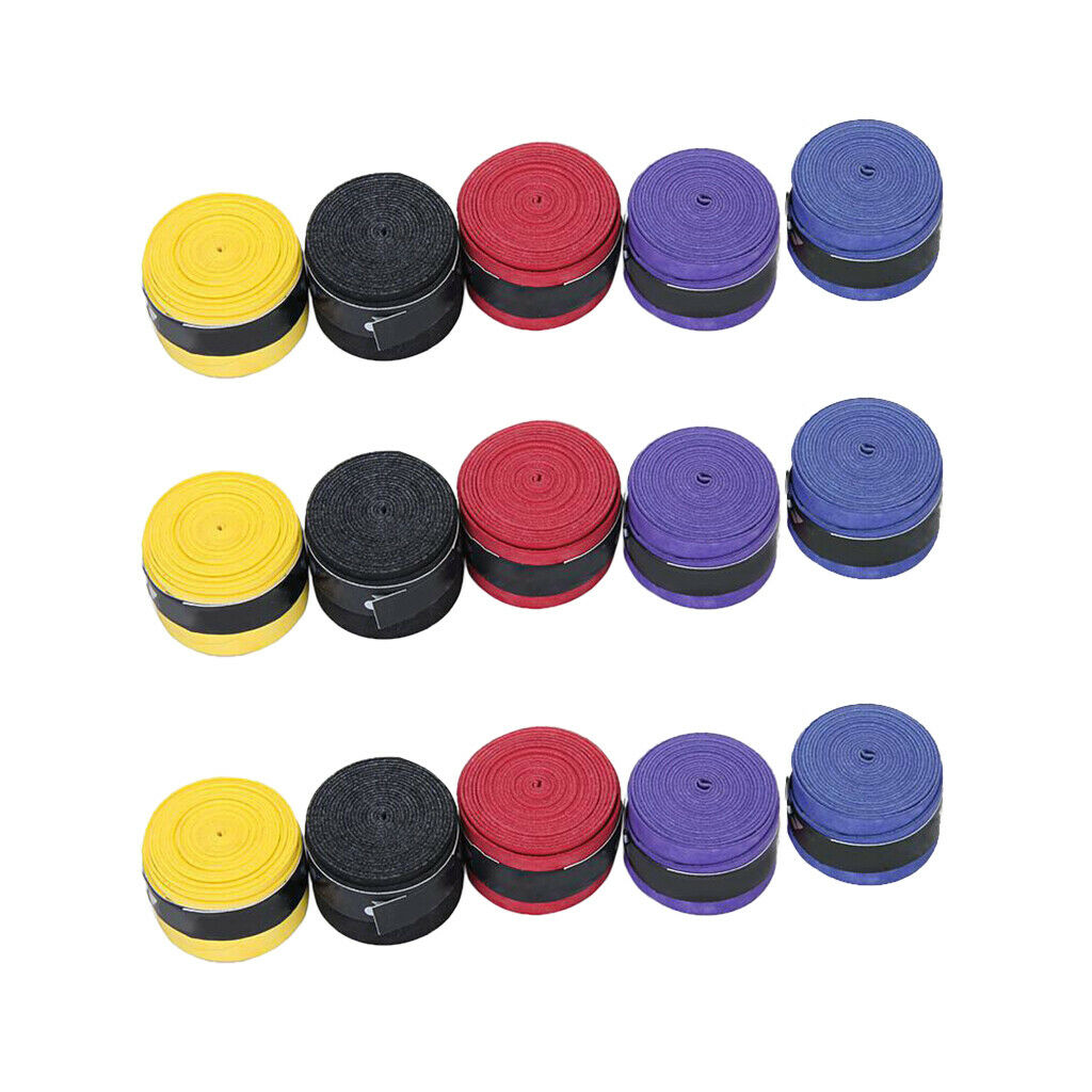 3Pcs Badminton/Tennis ANTI SLIP Racket Squash Racquet Bat Over Tape Grip Bands