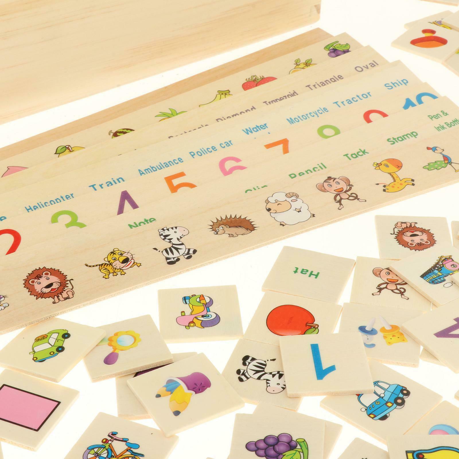 Sorting Toys w/ Learning Card Preschool Learning Game Matching Birthday Gift