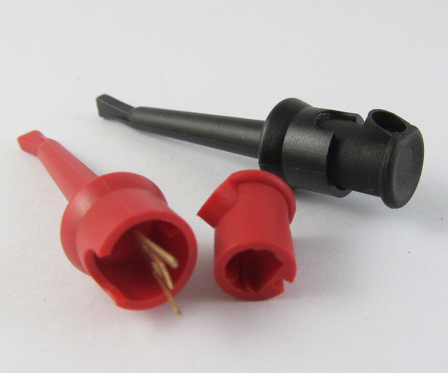 2pcs High Quality Nylon PA Copper Large Test Hook Clip 55mm 2 colors New