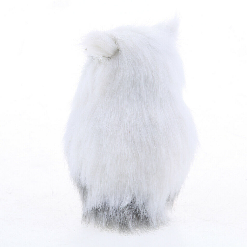 White Artificial Owl Simulation Bird DIY Craft Party Wedding Embellishing