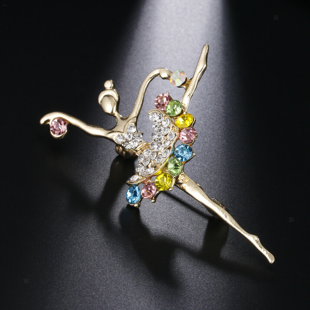 Ballet Dancing Girl Brooch Pin For Women Fashion Jewelry Gift