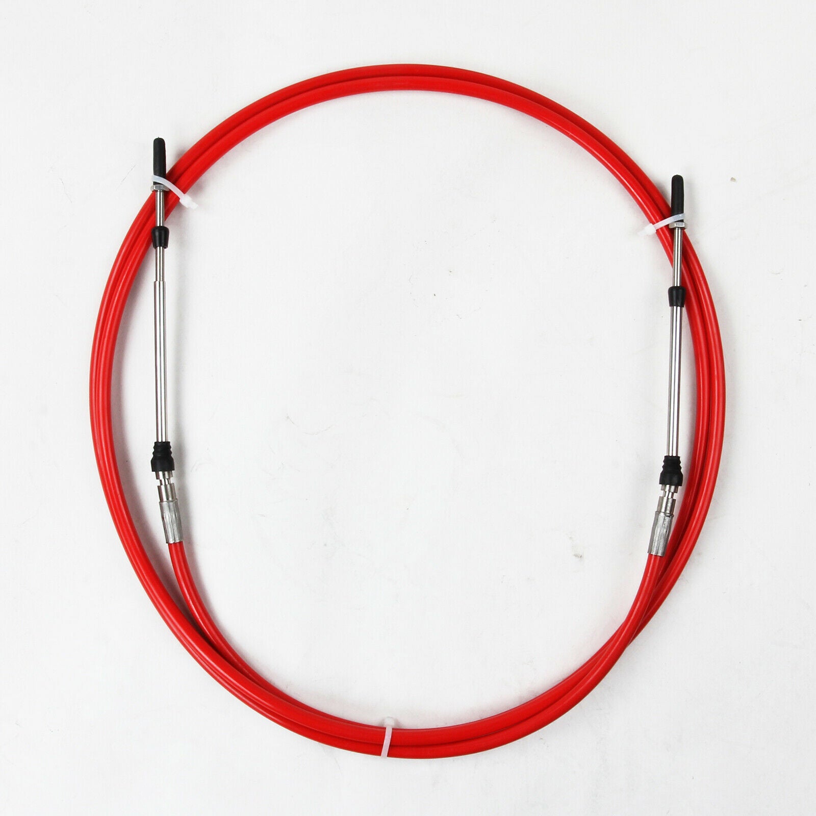 2pieces Universal Throttle Cable Red for Yacht Boat Motor Control Lever 13FT