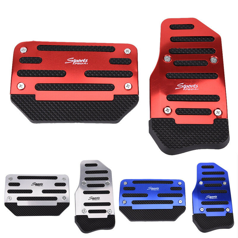 3X/2X Car Auto Vehicle Non-slip Pedal Foot BoardTreadle Cover Pad AluminiuY Ad