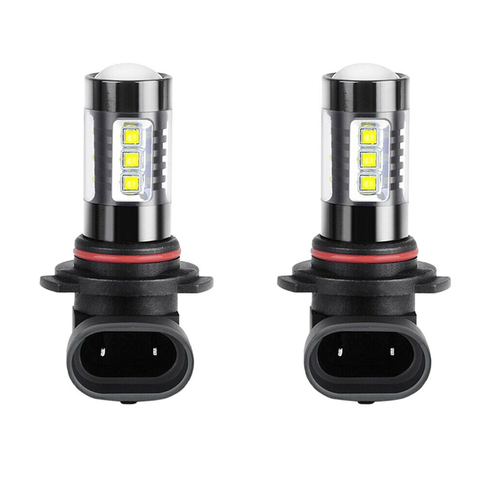 2 Pcs LED Bulb H10 80W 6000K Fog Lamp Universal Car