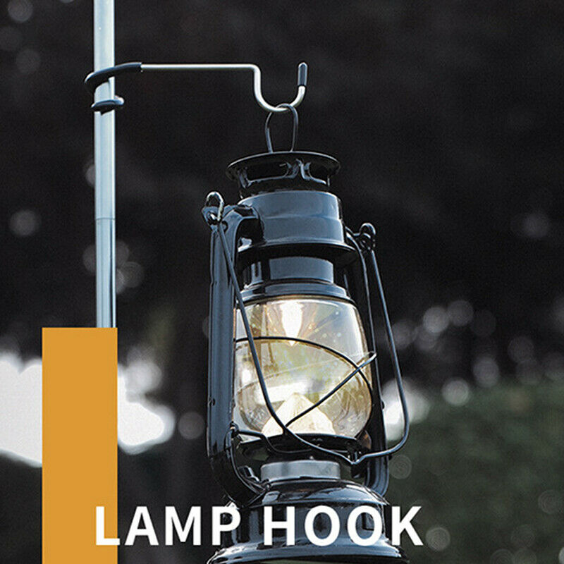 Pole Post Lamp Holder Hook Equipment Hunting Lantern Hanger Camping Acces.l8