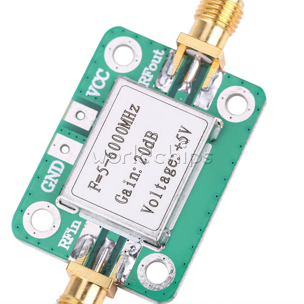 5M~6GHz 5V DCÂ RF Broadband Signal Amplifier Board Gain 20dB Power Module